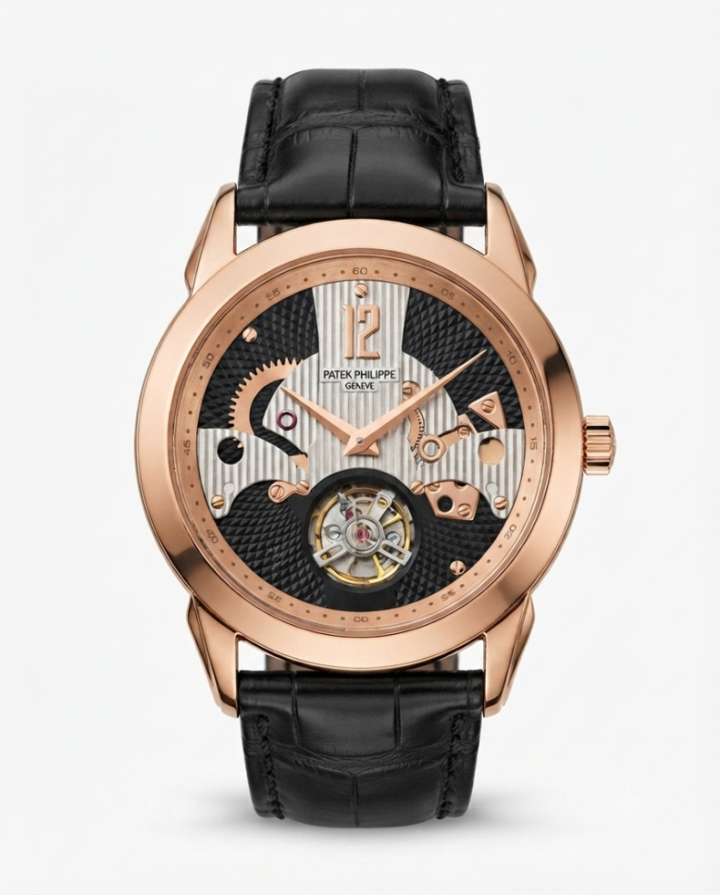 Pa.tek Phillipe Peacock Witness Tourbillon Copper Black Dial