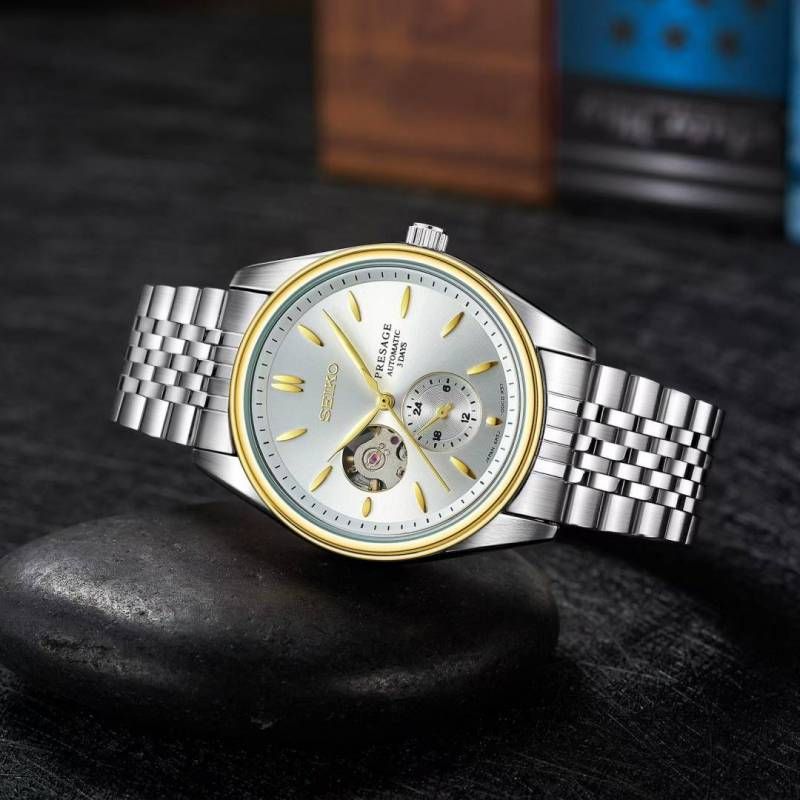 Sei.ko presage SPB471 Automatic silver gold white
