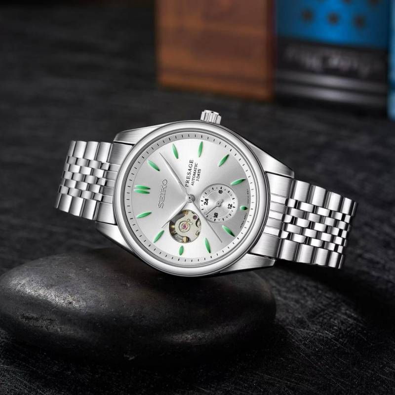 Sei.ko presage SPB471 Automatic silver gray green