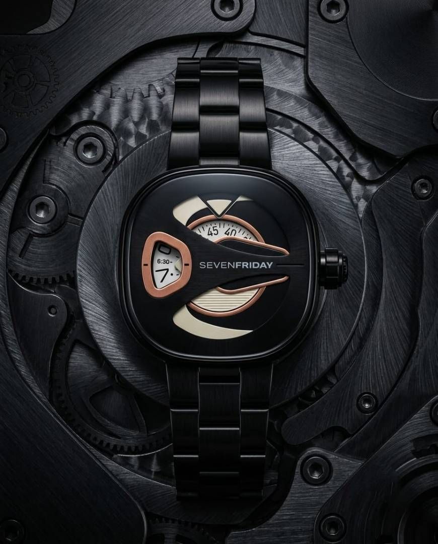 Seven Friday M-series Square Metal Black Copper Dial