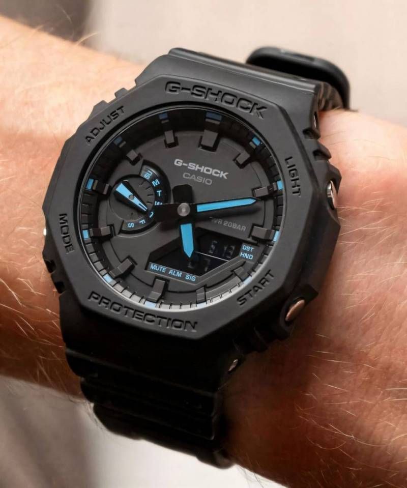 Ca.sio g shock ga2100 black and blue