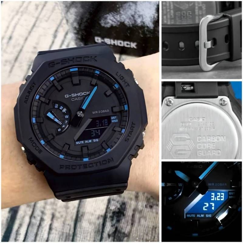 Ca.sio g shock ga2100 black and blue