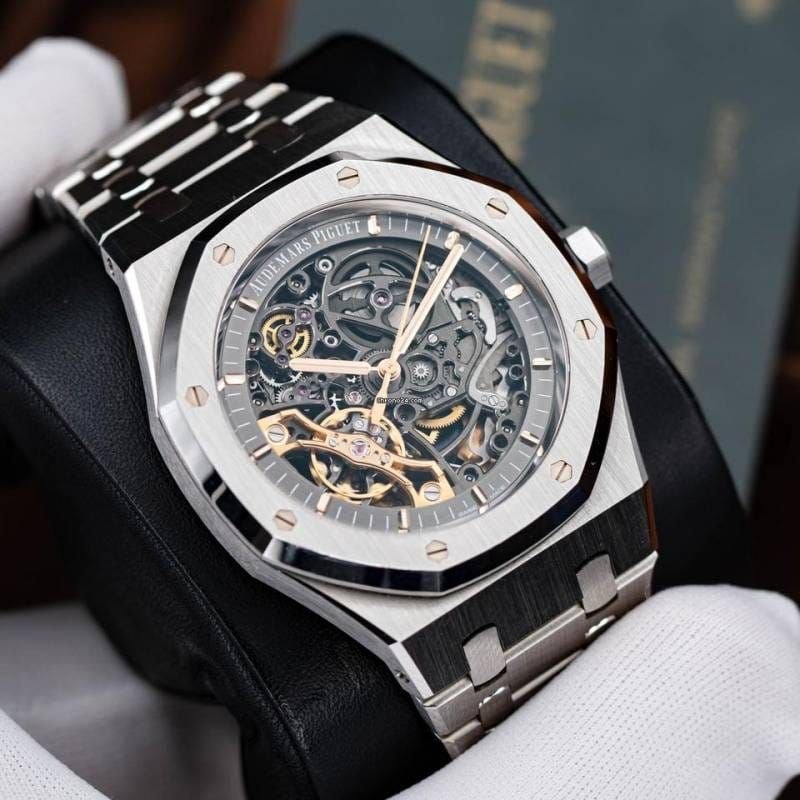Aude mars piguee_t Royal Oak Skeleton Automatic silver