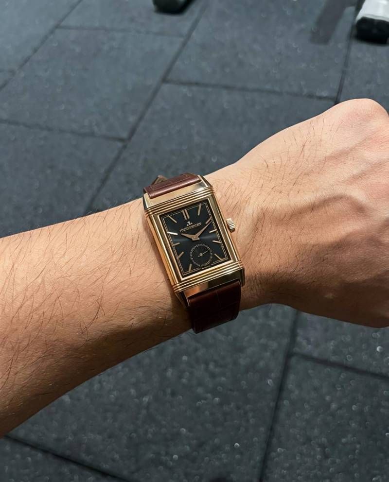 Jaegar-Le Coultre Reverso Tribute Duoface Small Seconds brown copper black