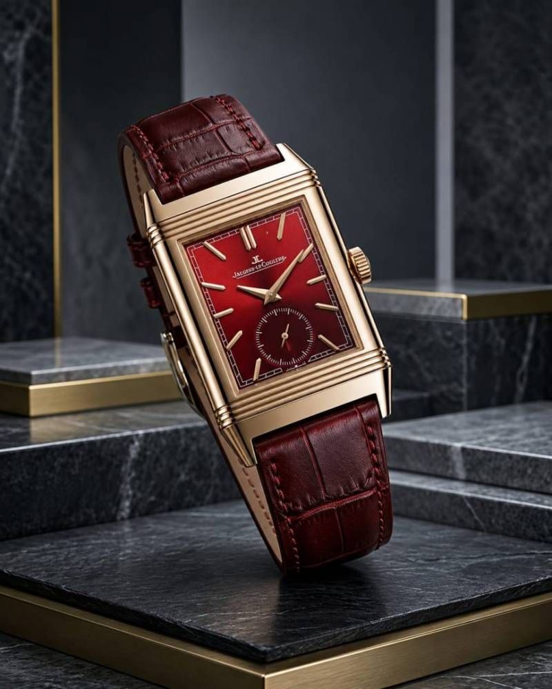 Jaegar-Le Coultre Reverso Tribute Duoface Small Seconds Red copper Red