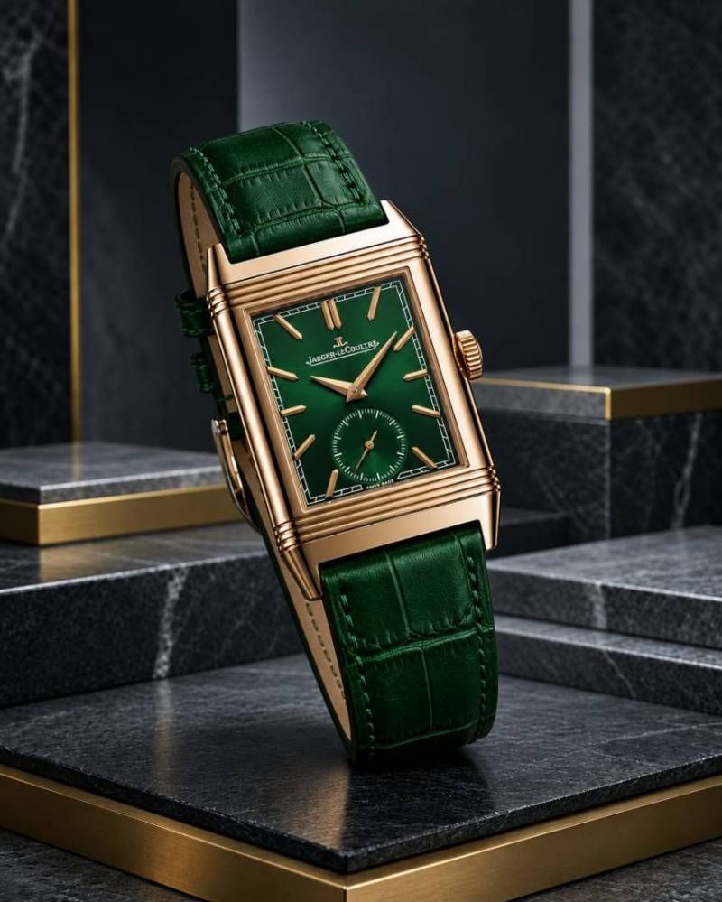 Jaegar-Le Coultre Reverso Tribute Duoface Small Seconds green copper green
