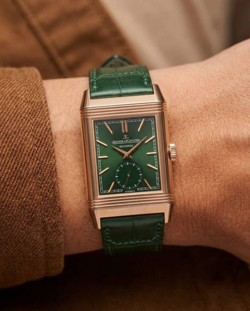 Jaegar-Le Coultre Reverso Tribute Duoface Small Seconds green copper green