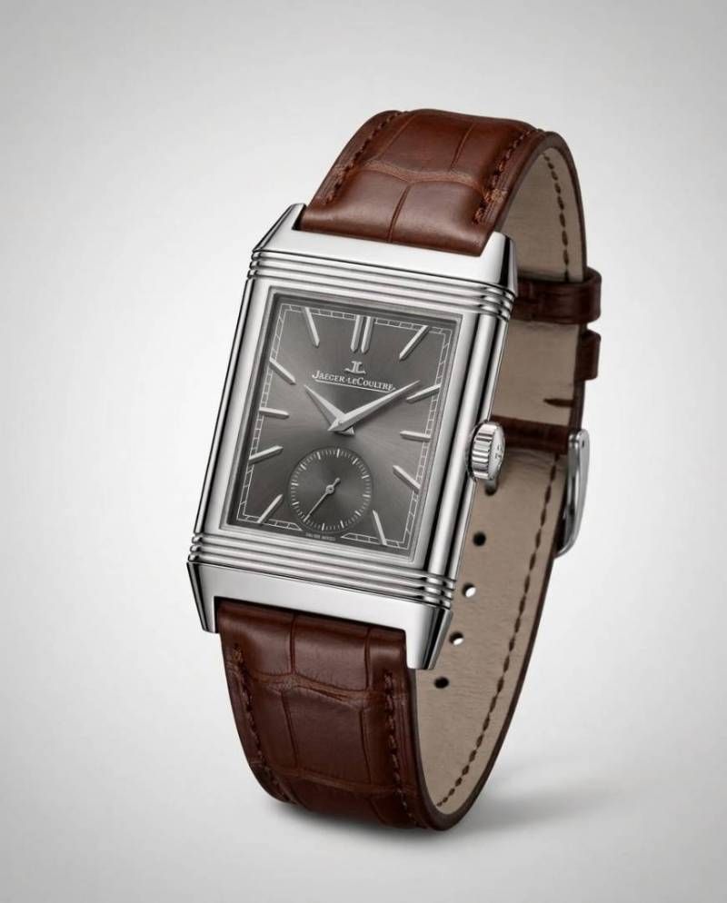 Jaegar-Le Coultre Reverso Tribute Duoface Small Seconds brown silver gray