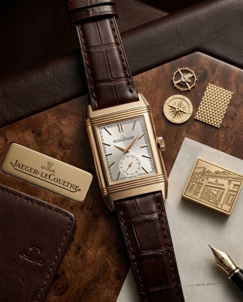 Jaegar-Le Coultre Reverso Tribute Duoface Small Seconds brown copper gray