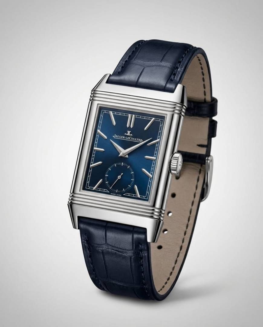 Jaegar-Le Coultre Reverso Tribute Duoface Small Seconds blue silver blue
