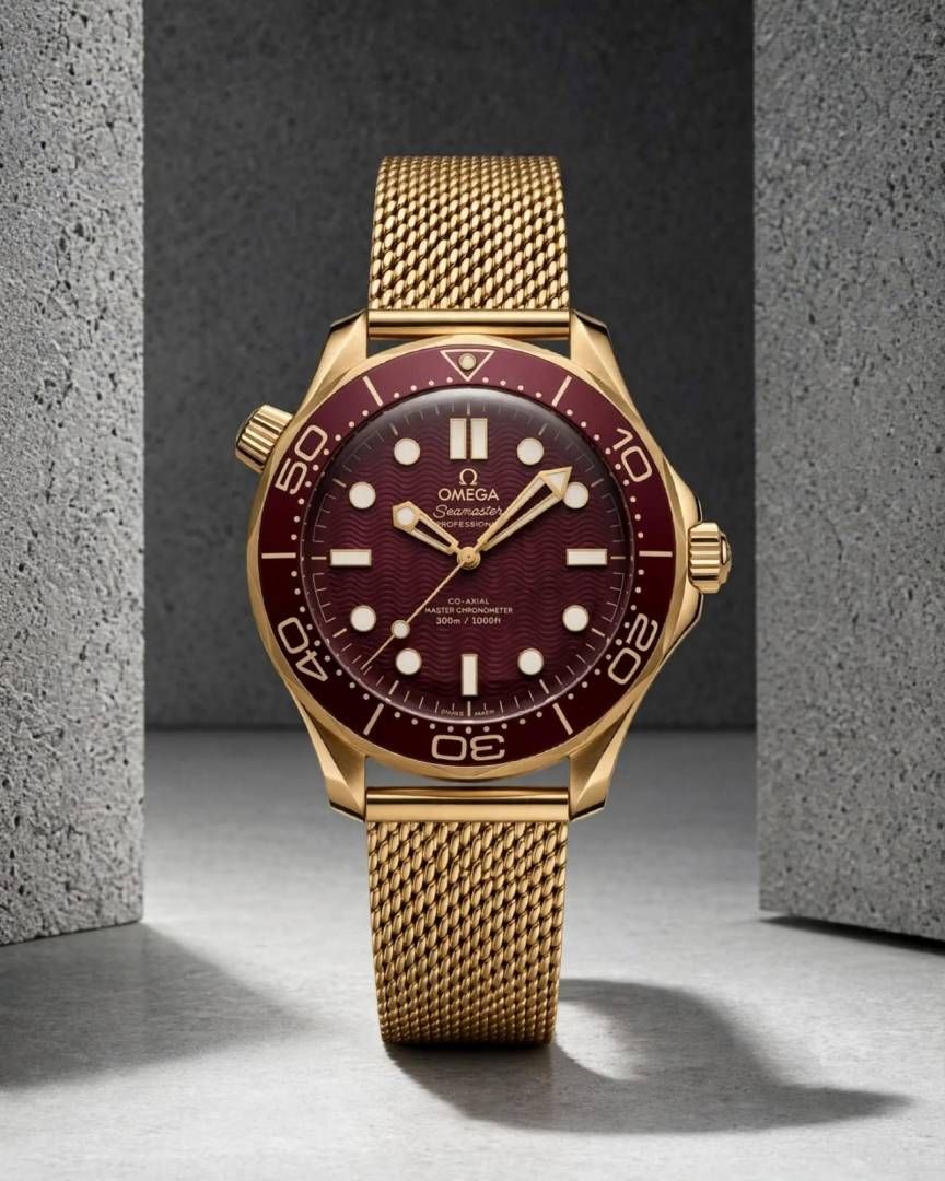 Omegg_a seamaster diver 300M automatic gold