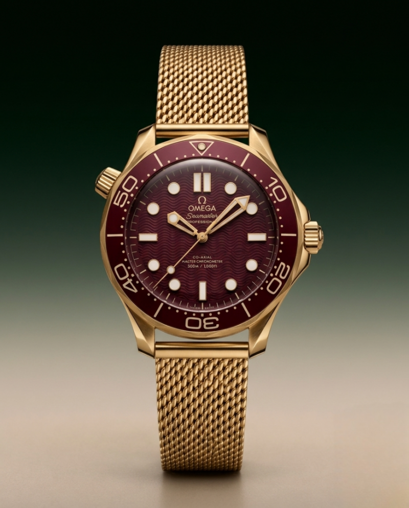 Omegg_a seamaster diver 300M automatic gold