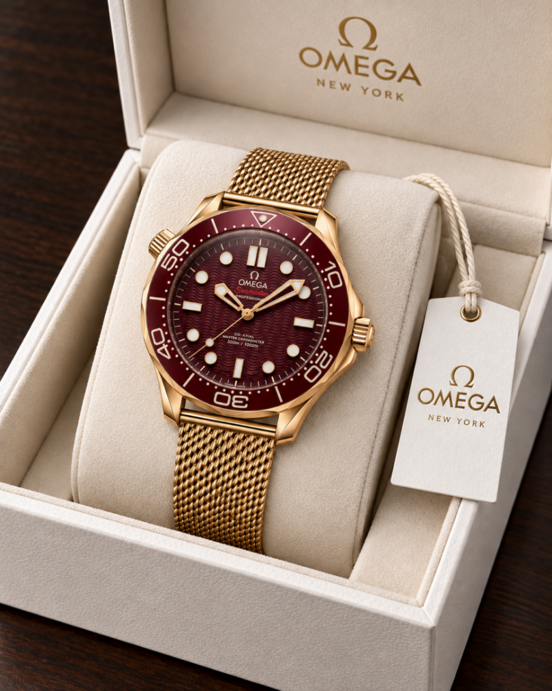 Omegg_a seamaster diver 300M automatic gold