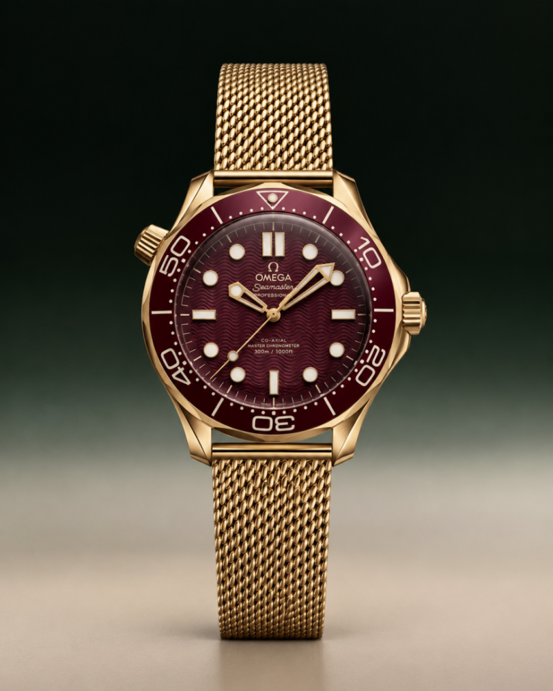 Omegg_a seamaster diver 300M automatic gold