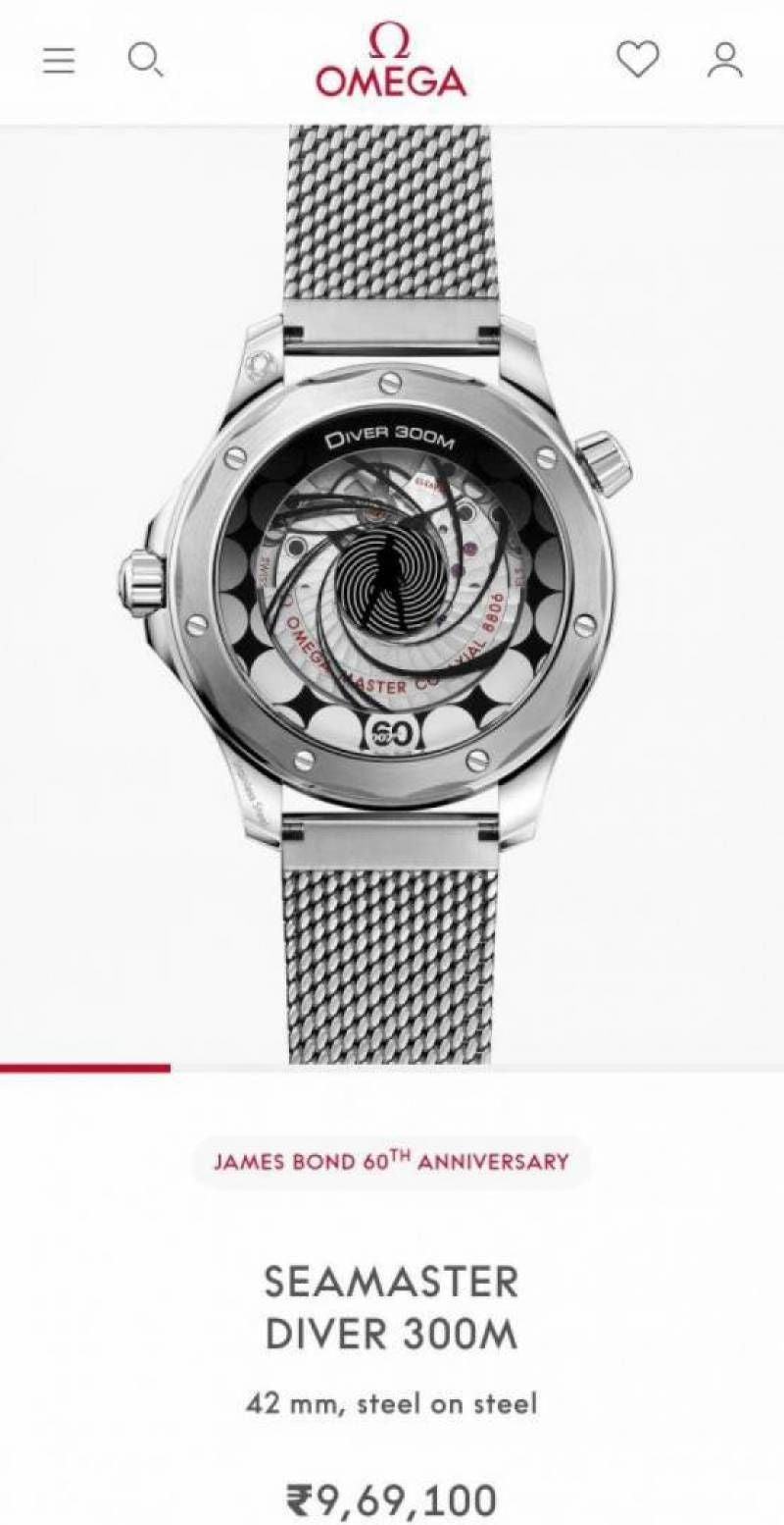 Omegg_a Seamaster Diver 300 Automatic silver blue