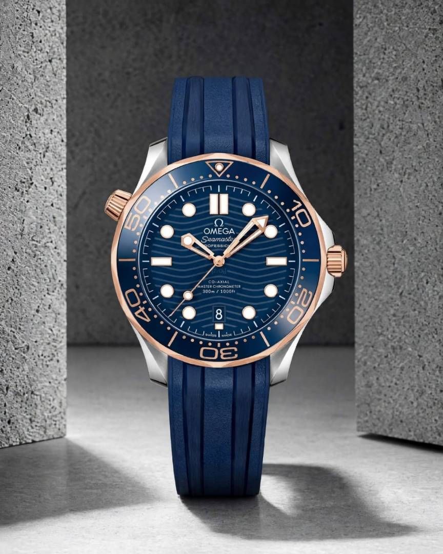 Omegg_a Seamaster Diver 300M Automatic Blue-Copper-Blue