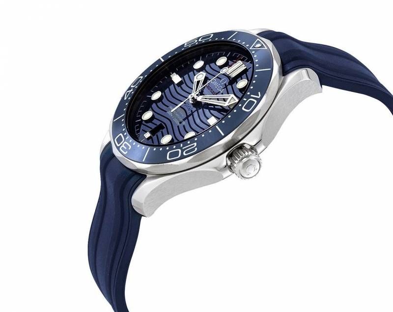 Omegg_a Seamaster Diver 300M Automatic Blue-Silver-Blue