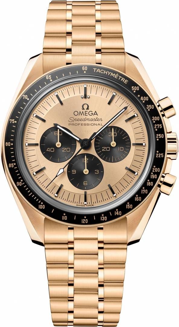 Omegg_a Speedmaster Moonwatch Professional Co-Axial Master Chronometer Chronograph gold to gold