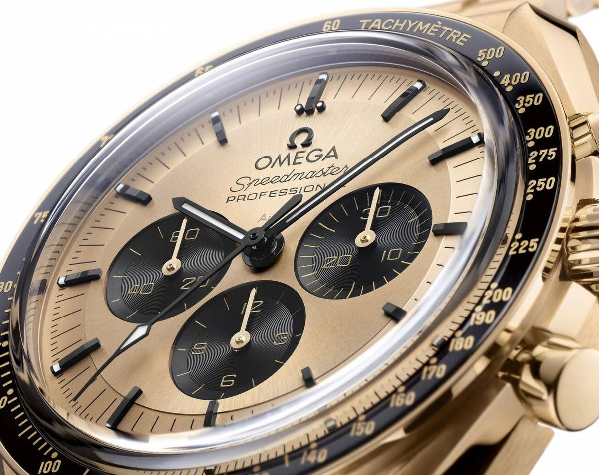 Omegg_a Speedmaster Moonwatch Professional Co-Axial Master Chronometer Chronograph gold to gold