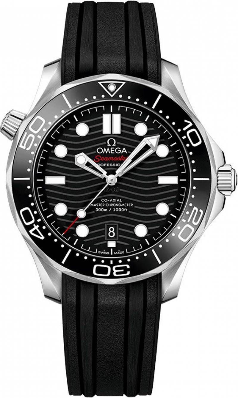 Omegg_a Seamaster Diver 300M Automatic Black-Silver-Black