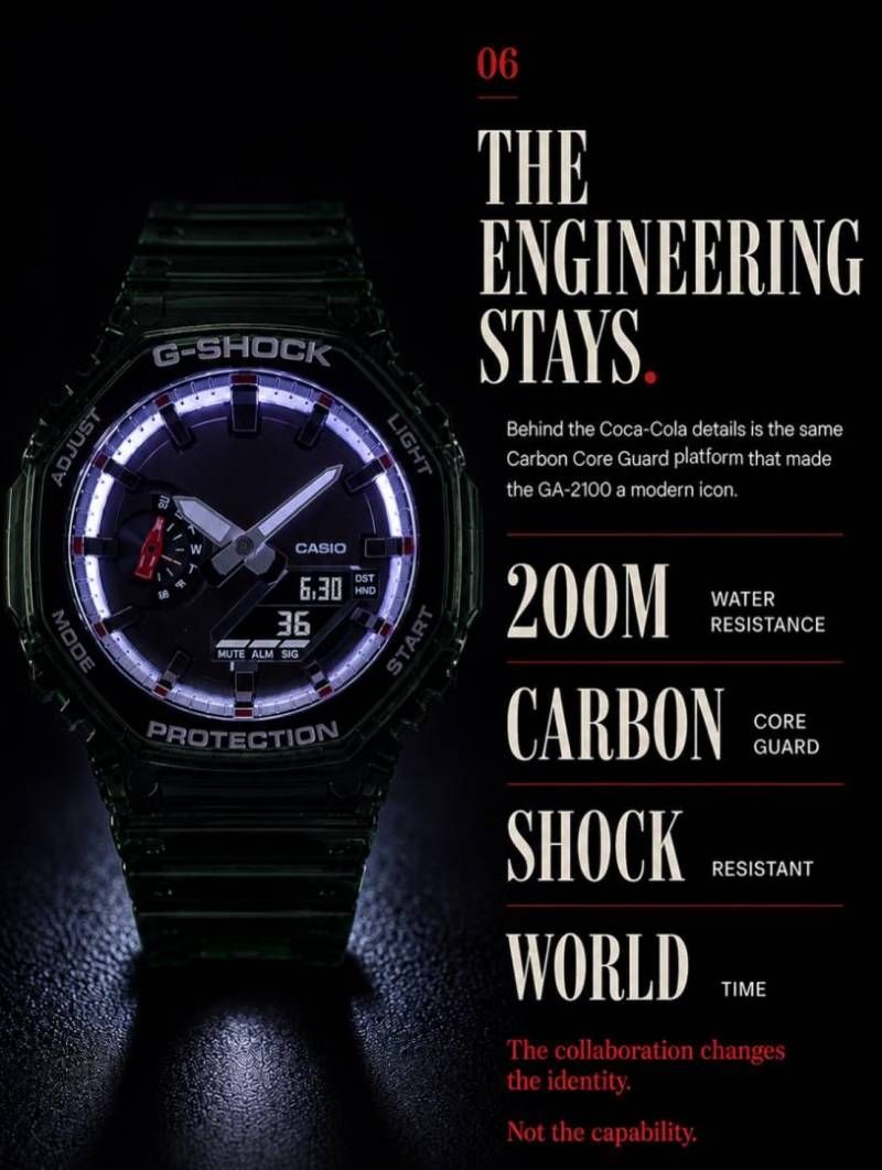 Ca.sio G-Shock GA- 2100CC-3A Coca-Cola Collaboration