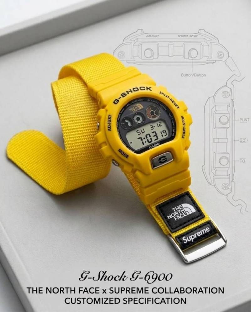 Ca.sio G-Shock x Supreme x Special Edition full yellow
