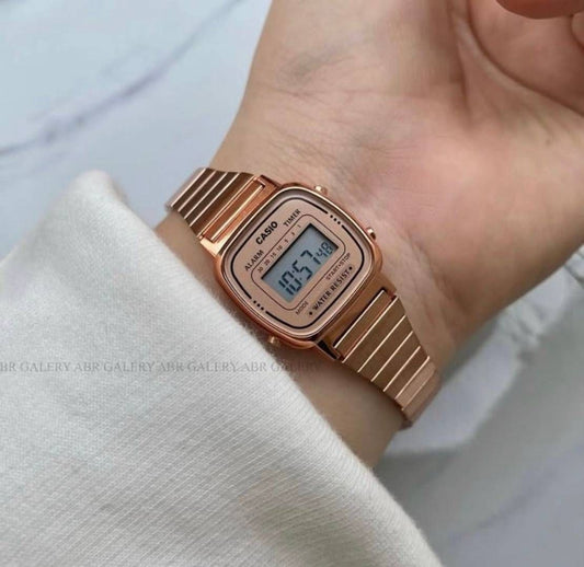 Ca sio Womens Vintage LA670 Copper