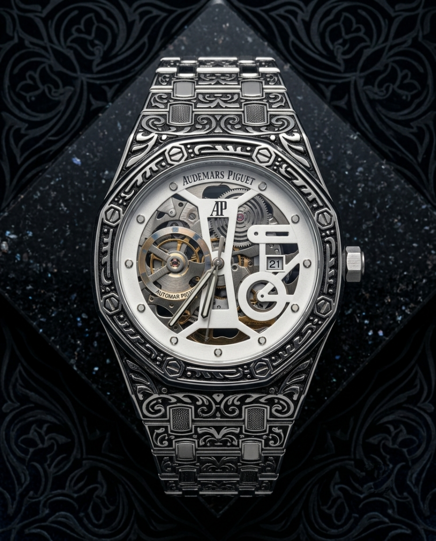 Aude.mar Piguet Royal Oak Vintage Silver White Dial