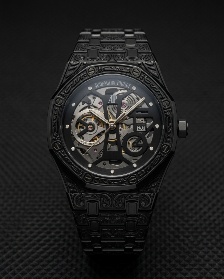 Aude.mar Piguet Royal Oak Vintage Full Black