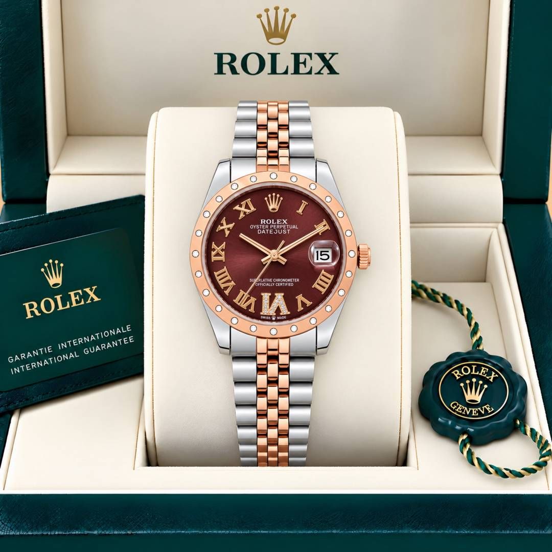 Rollex Datejust 31 2Ton Green Roman