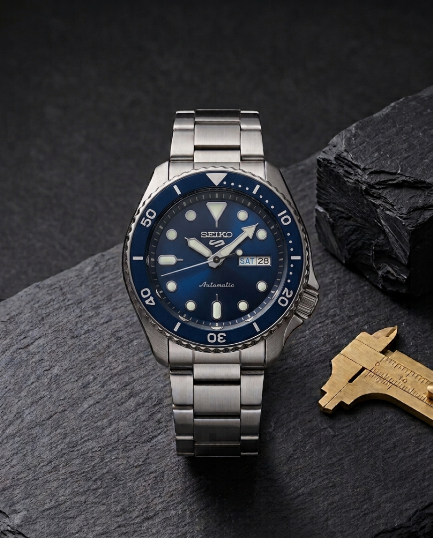 Sei.ko 5 Sports SRPK31K1 Silver Blue Dial