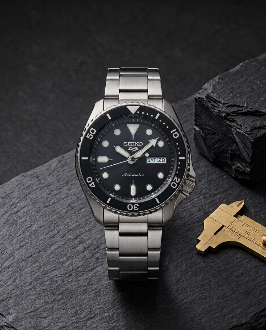 Sei.ko 5 Sports SRPK31K1 Silver black Dial
