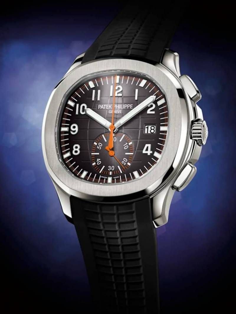 Pa.tek Philipe Aquanaut Chronograph5968 silver Black