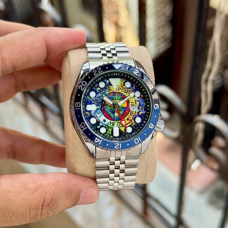 Sei.ko 5 Sports GMT The Red Devils Concept Bespoke Timepiece
