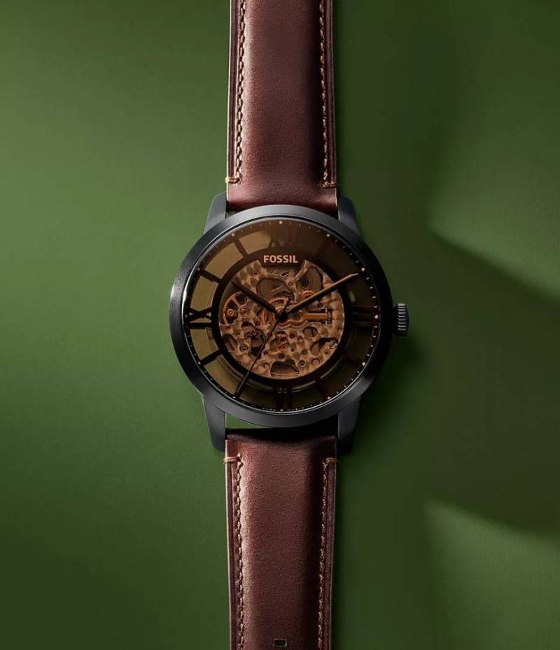 Fossii_l Townsman Brown-Black Automatic