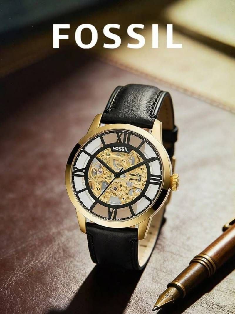Fossii_l Townsman Black Gold black  Automatic