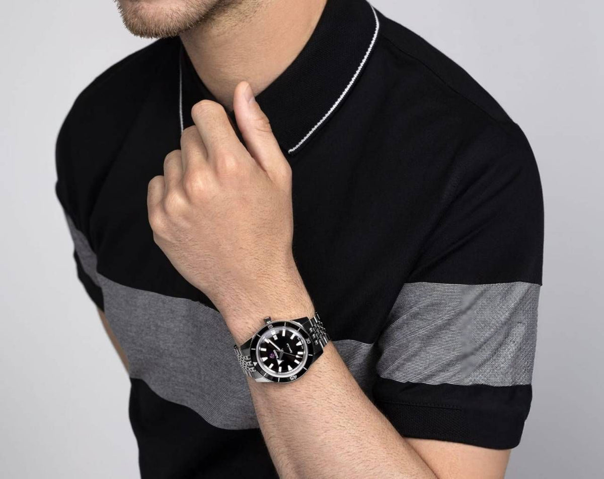 Raddo Captain Cook Automatic watch silver Black