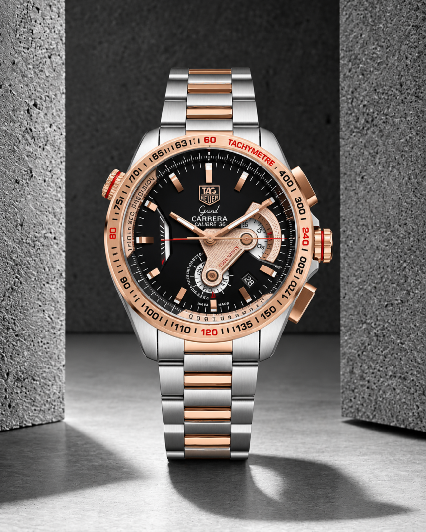 Tag Huer carrera Caliber 36 Japan 2 ton black
