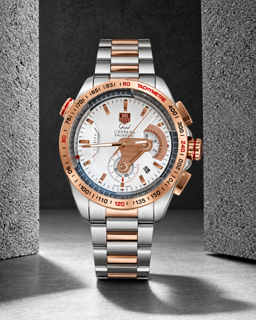 Tag Huer carrera caliber 36 japan 2 ton white