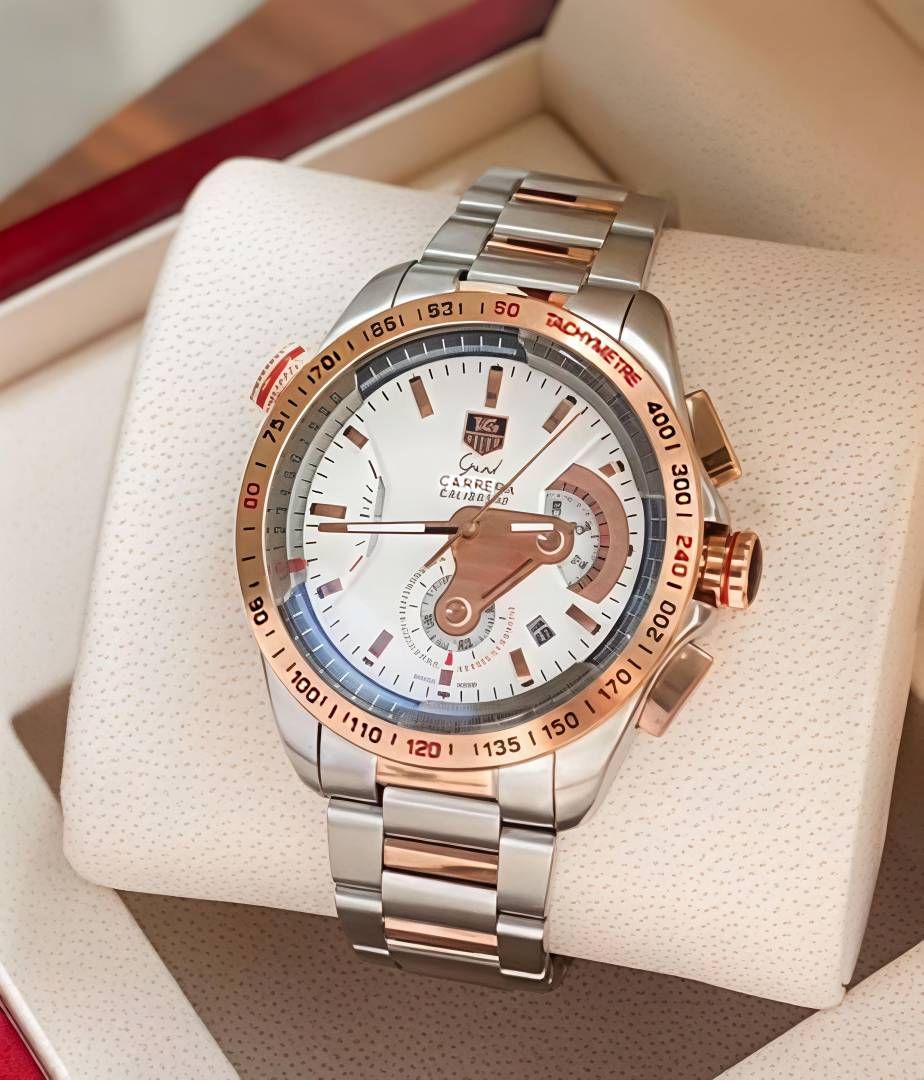 Tag Huer carrera caliber 36 japan 2 ton white