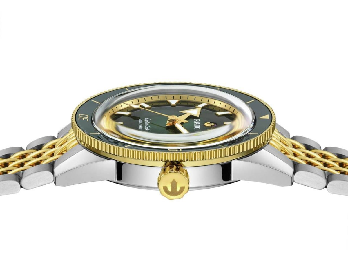 Raddo Captain Cook Automatic watch 2 ton gold green