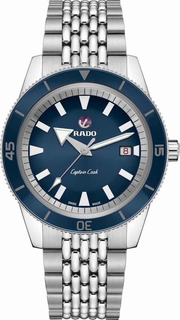 Raddo Captain Cook Automatic watch silver blue
