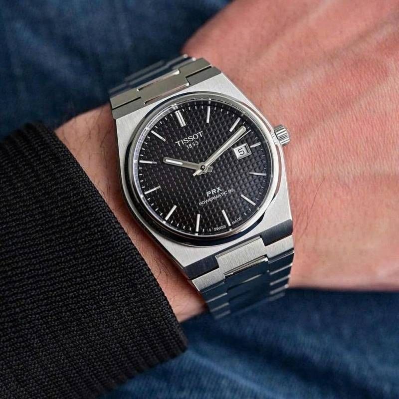 Tisot 1853 Prx Powermatic Quartz silver Black checks