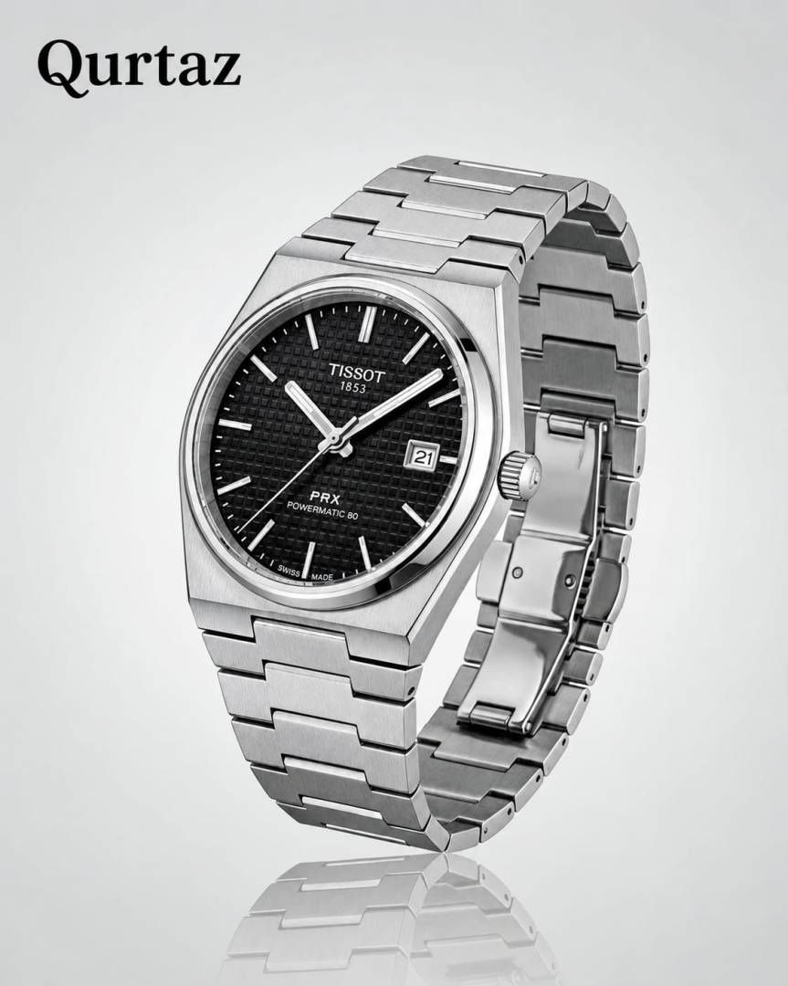 Tisot 1853 Prx Powermatic Quartz silver Black checks