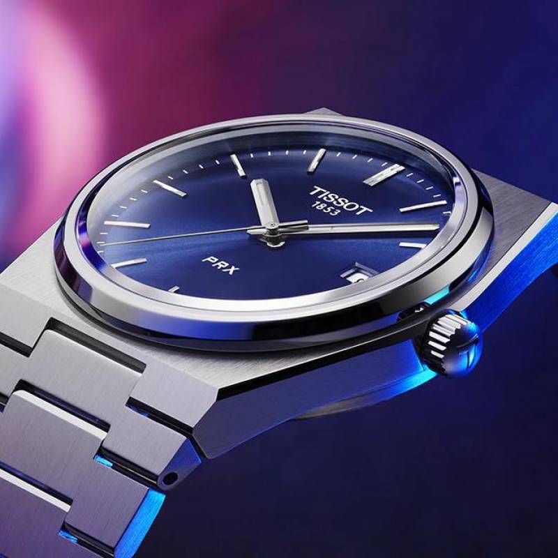 Tissoo_t 1853 Prx Powermatic Quartz silver blue plan