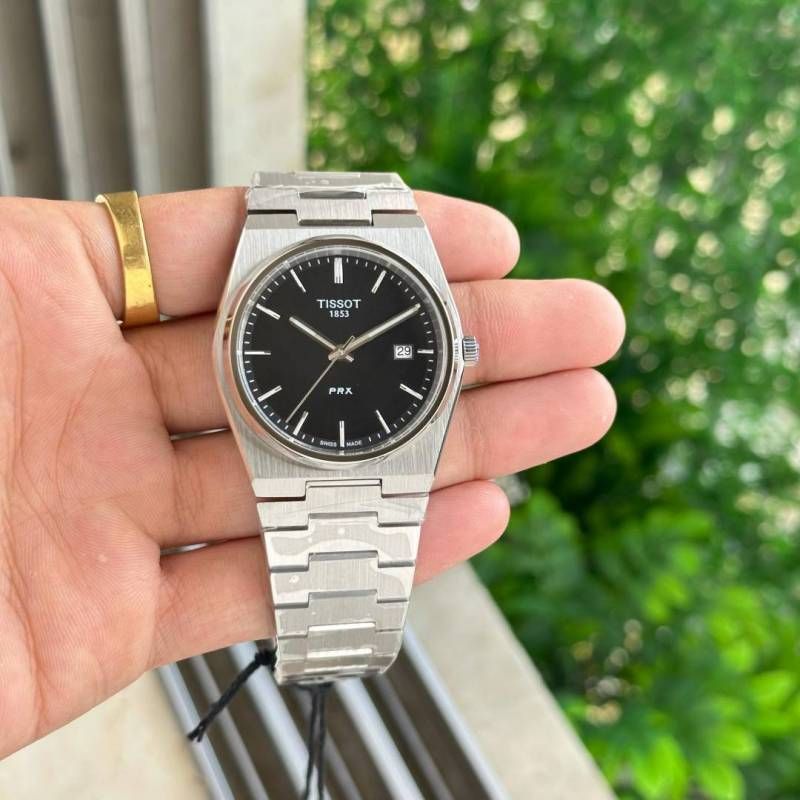 Tissoo_t 1853 Prx Powermatic Quartz silver Black plan