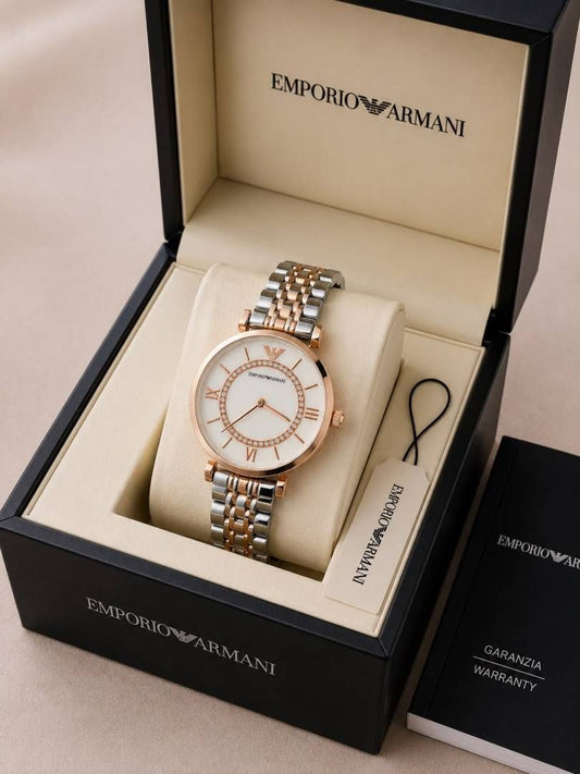 Em.porio Armaann_i Classic  2 ton Copper white Ring