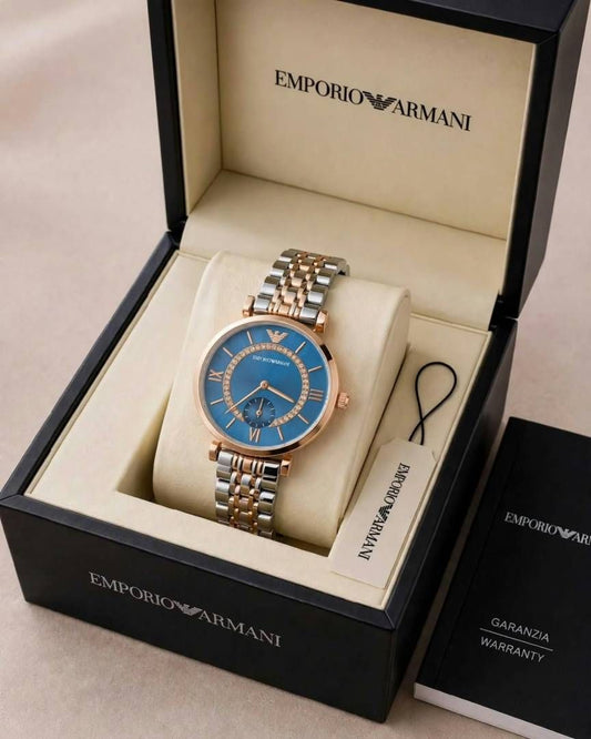 Em.porio Armaann_i Classic 2 ton  Copper blue Ring