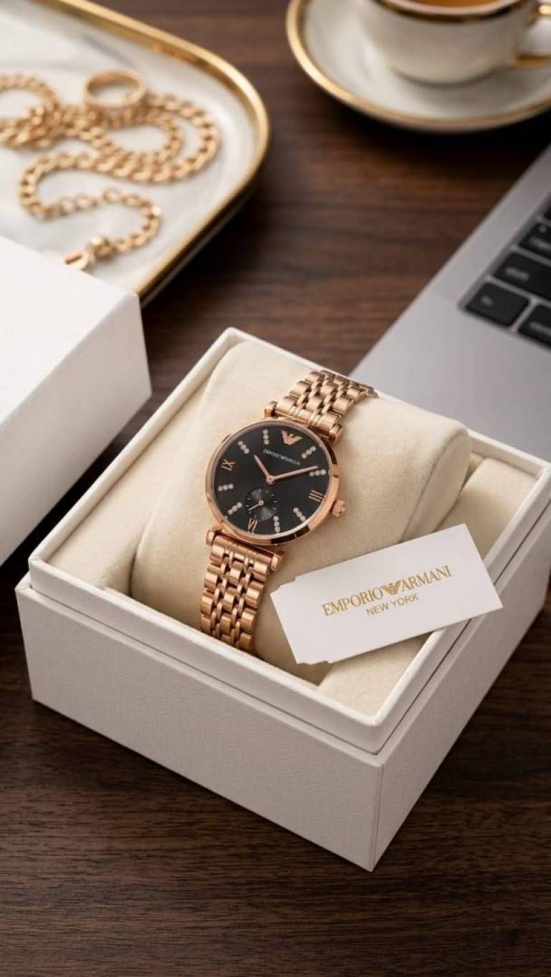 Em.porio Armaann_i Classic Copper black crno dimond