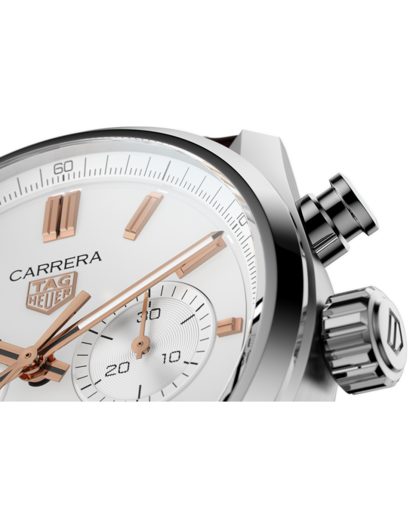 TAG Heuuer Carrera Chronograph silver white